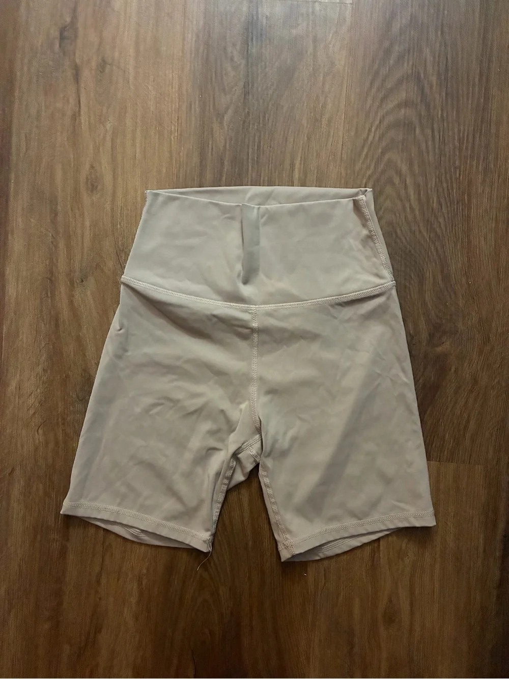 High-Waist Women’s Bike Shorts - Light Beige